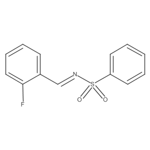 N-[(2-Fluorophenyl)methylene]benzenesulfonamide结构式