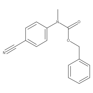benzyl N-(4-cyanophenyl)-N-methylcarbamate结构式