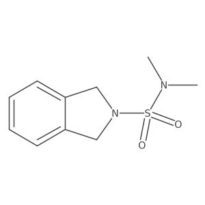 N,N-dimethyl-2,3-dihydro-1H-isoindole-2-sulfonamide结构式