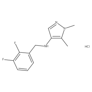 N-(2,3-Difluorobenzyl)-1,5-dimethyl-1H-pyrazol-4-amine Structure