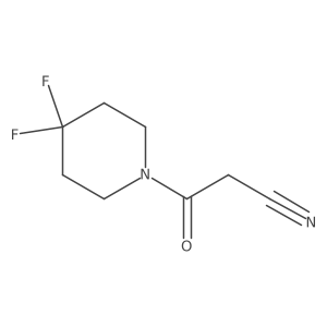 3-(4,4-Difluoropiperidin-1-yl)-3-oxopropanenitrile结构式