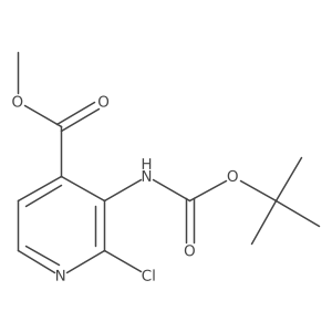 Methyl 3-((tert-butoxycarbonyl)amino)-2-chloroisonicotinate Structure