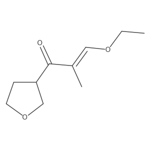 3-Ethoxy-2-methyl-1-(oxolan-3-yl)prop-2-en-1-one结构式
