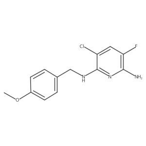 2-Amino-5-chloro-3-fluoro-6-(p-methoxybenzylamino)pyridine Structure
