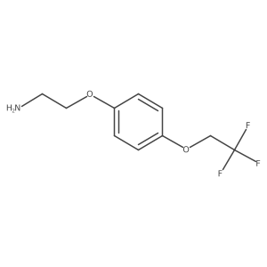 2-[4-(2,2,2-Trifluoroethoxy)phenoxy]ethan-1-amine结构式