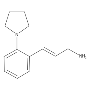 3-[2-(Pyrrolidin-1-yl)phenyl]prop-2-en-1-amine Structure