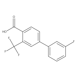 3'-Fluoro-3-(trifluoromethyl)-[1,1'-biphenyl]-4-carboxylic acid结构式