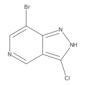 7-Bromo-3-chloro-1H-pyrazolo[4,3-c]pyridine结构式