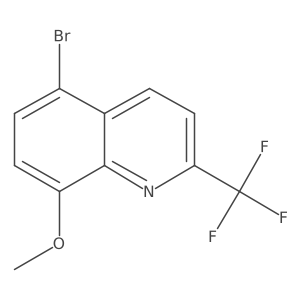 5-Bromo-8-methoxy-2-(trifluoromethyl)quinoline结构式