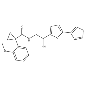 N-(2-hydroxy-2-(5-(thiophen-3-yl)furan-2-yl)ethyl)-1-(2-methoxyphenyl)cyclopropanecarboxamide Structure