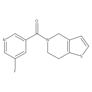 (6,7-dihydrothieno[3,2-c]pyridin-5(4H)-yl)(5-fluoropyridin-3-yl)methanone结构式