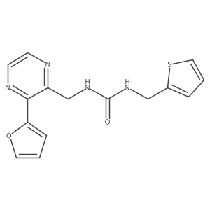 1-((3-(Furan-2-yl)pyrazin-2-yl)methyl)-3-(thiophen-2-ylmethyl)urea Structure
