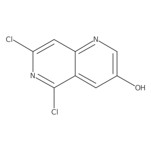 5,7-Dichloro-1,6-naphthyridin-3-ol结构式