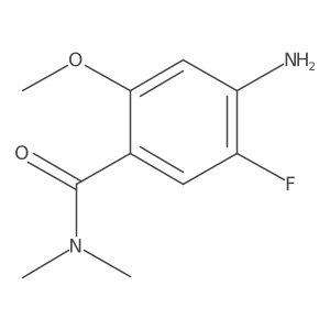 4-Amino-5-fluoro-2-methoxy-N,N-dimethylbenzamide结构式