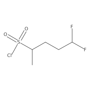 5,5-Difluoropentane-2-sulfonyl chloride Structure