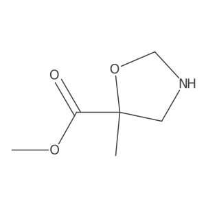 Methyl 5-methyl-1,3-oxazolidine-5-carboxylate结构式