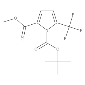 1-(tert-Butyl) 2-methyl 5-(trifluoromethyl)-1H-pyrrole-1,2-dicarboxylate结构式