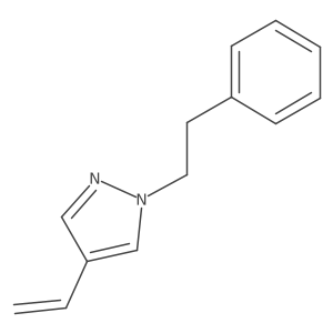 4-ethenyl-1-(2-phenylethyl)-1H-pyrazole结构式
