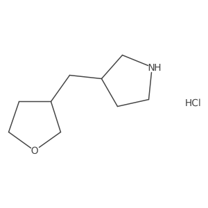 3-[(Oxolan-3-yl)methyl]pyrrolidine hydrochloride Structure