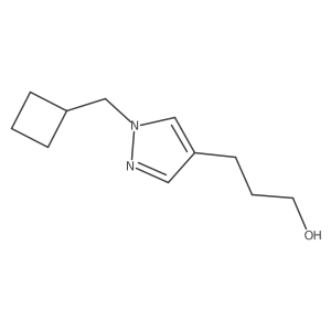 3-[1-(cyclobutylmethyl)-1H-pyrazol-4-yl]propan-1-ol结构式