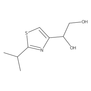 1-[2-(Propan-2-yl)-1,3-thiazol-4-yl]ethane-1,2-diol结构式