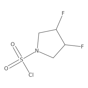(3R,4S)-3,4-difluoropyrrolidine-1-sulfonyl chloride Structure