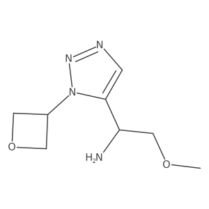 (1S)-2-methoxy-1-[1-(oxetan-3-yl)-1H-1,2,3-triazol-5-yl]ethan-1-amine结构式