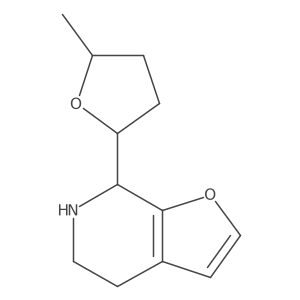 7-(5-methyloxolan-2-yl)-4H,5H,6H,7H-furo[2,3-c]pyridine结构式
