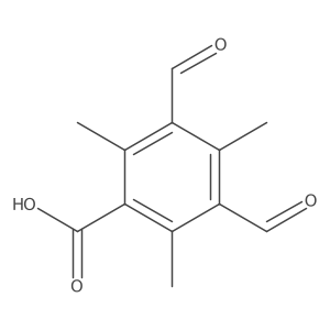3,5-Diformyl-2,4,6-trimethylbenzoic acid结构式