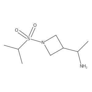 1-[1-(Propane-2-sulfonyl)azetidin-3-yl]ethan-1-amine Structure