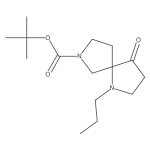 Tert-butyl 4-oxo-1-propyl-1,7-diazaspiro[4.4]nonane-7-carboxylate Structure