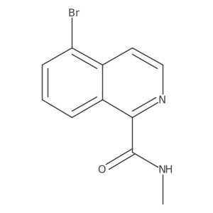 5-bromo-N-methylisoquinoline-1-carboxamide结构式