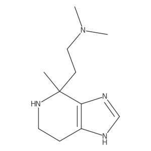 dimethyl(2-{4-methyl-3H,4H,5H,6H,7H-imidazo[4,5-c]pyridin-4-yl}ethyl)amine结构式
