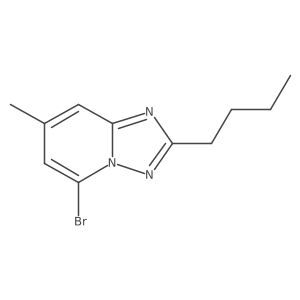 5-Bromo-2-butyl-7-methyl-[1,2,4]triazolo[1,5-a]pyridine结构式
