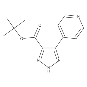 tert-butyl 5-(pyridin-4-yl)-1H-1,2,3-triazole-4-carboxylate结构式