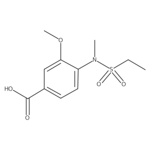 3-methoxy-4-(N-methylethanesulfonamido)benzoic acid结构式