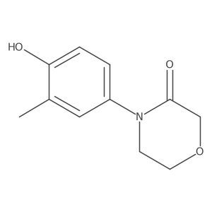4-(4-Hydroxy-3-methylphenyl)morpholin-3-one结构式