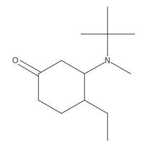 3-[Tert-butyl(methyl)amino]-4-ethylcyclohexan-1-one结构式