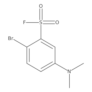 2-Bromo-5-(dimethylamino)benzene-1-sulfonyl fluoride结构式