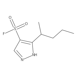 3-(pentan-2-yl)-1H-pyrazole-4-sulfonyl fluoride结构式