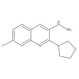 7-Fluoro-3-hydrazinyl-2-(oxolan-3-yl)quinoline Structure