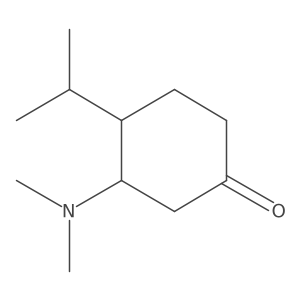 3-(Dimethylamino)-4-(propan-2-yl)cyclohexan-1-one结构式