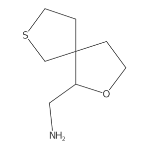 {2-Oxa-7-thiaspiro[4.4]nonan-1-yl}methanamine结构式