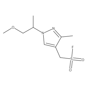 [1-(1-methoxypropan-2-yl)-3-methyl-1H-pyrazol-4-yl]methanesulfonyl fluoride Structure