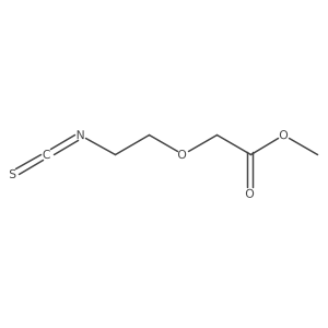 Methyl 2-(2-isothiocyanatoethoxy)acetate结构式
