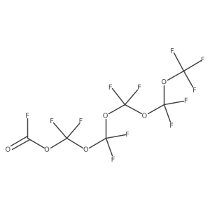 Carbonofluoridic acid, 1,1,3,3,5,5,7,7,9,9,9-undecafluoro-2,4,6,8-tetraoxanon-1-yl ester Structure