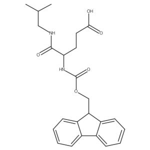 4-({[(9H-fluoren-9-yl)methoxy]carbonyl}amino)-4-[(2-methylpropyl)carbamoyl]butanoic acid Structure