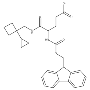 4-{[(1-cyclopropylcyclobutyl)methyl]carbamoyl}-4-({[(9H-fluoren-9-yl)methoxy]carbonyl}amino)butanoic acid Structure