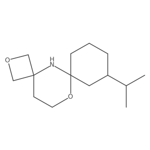 8-(Propan-2-yl)-2,12-dioxa-5-azadispiro[3.1.5^{6}.3^{4}]tetradecane结构式