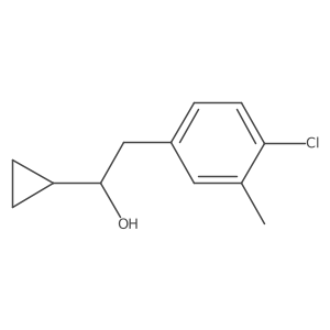 2-(4-Chloro-3-methylphenyl)-1-cyclopropylethan-1-ol Structure